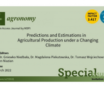 Publikacje w nowym Special Issue czasopisma „Agronomy”